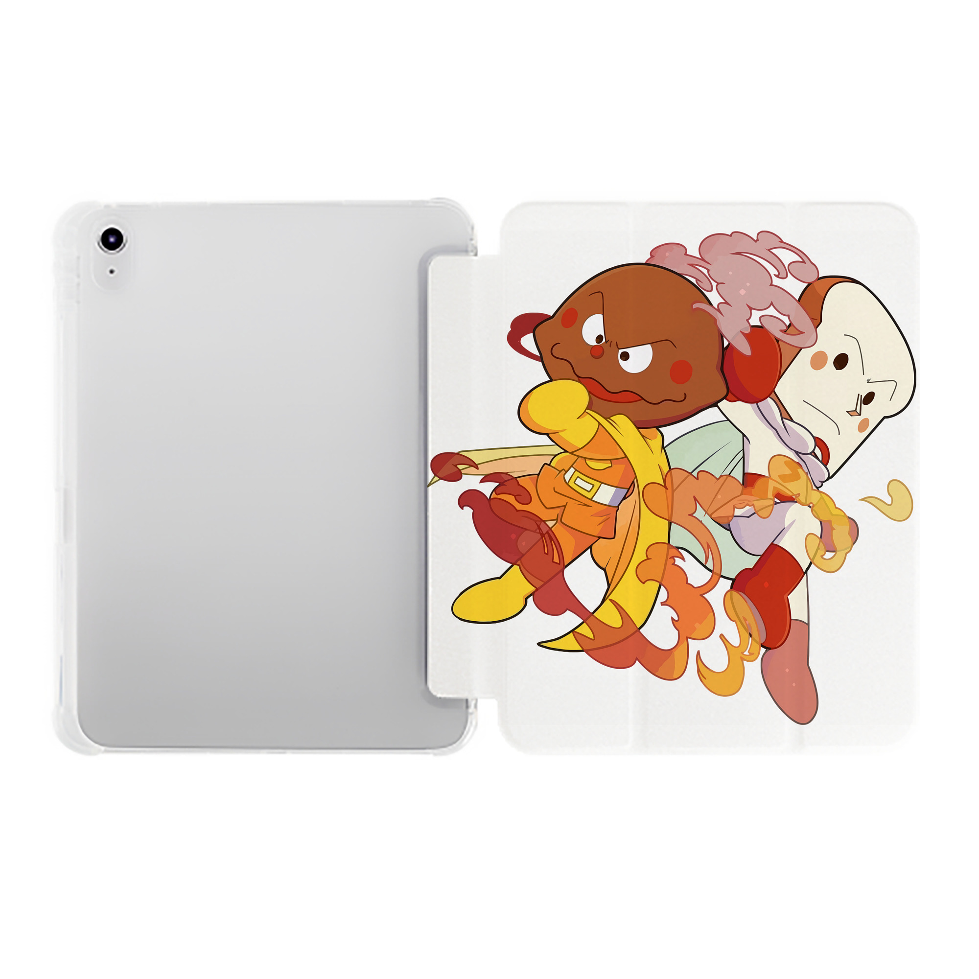 （画像用） アンパンマン Anpanman IPad ケース ペン収納付き 三つ折りスタンド PUレザー×シリコン 対応機種9.5/10.5/10.9インチ
